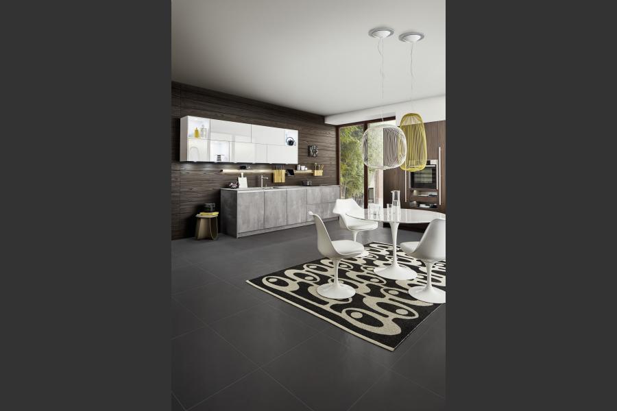 Cuisine beton foncÃ© LEPRINCE 